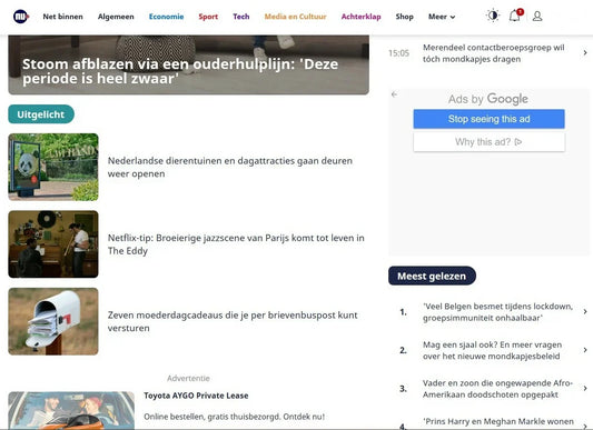Bloem in je thee in het nieuws op Nu.nl!