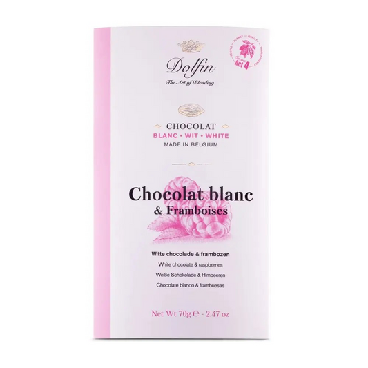 Dolfin chocolade - Wit framboos