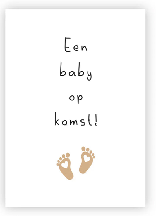 Kaart Een baby op komst