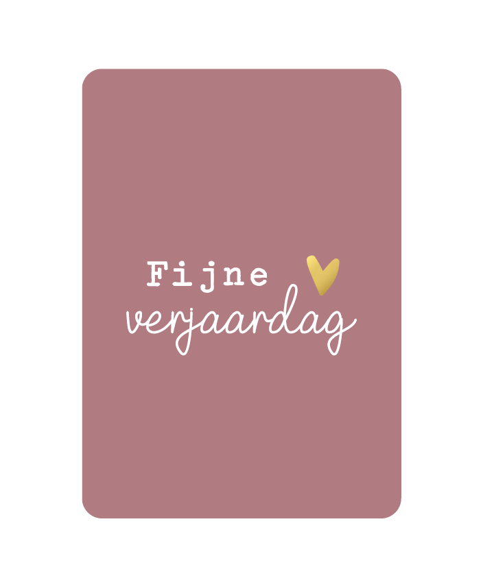 Kaart - Fijne verjaardag