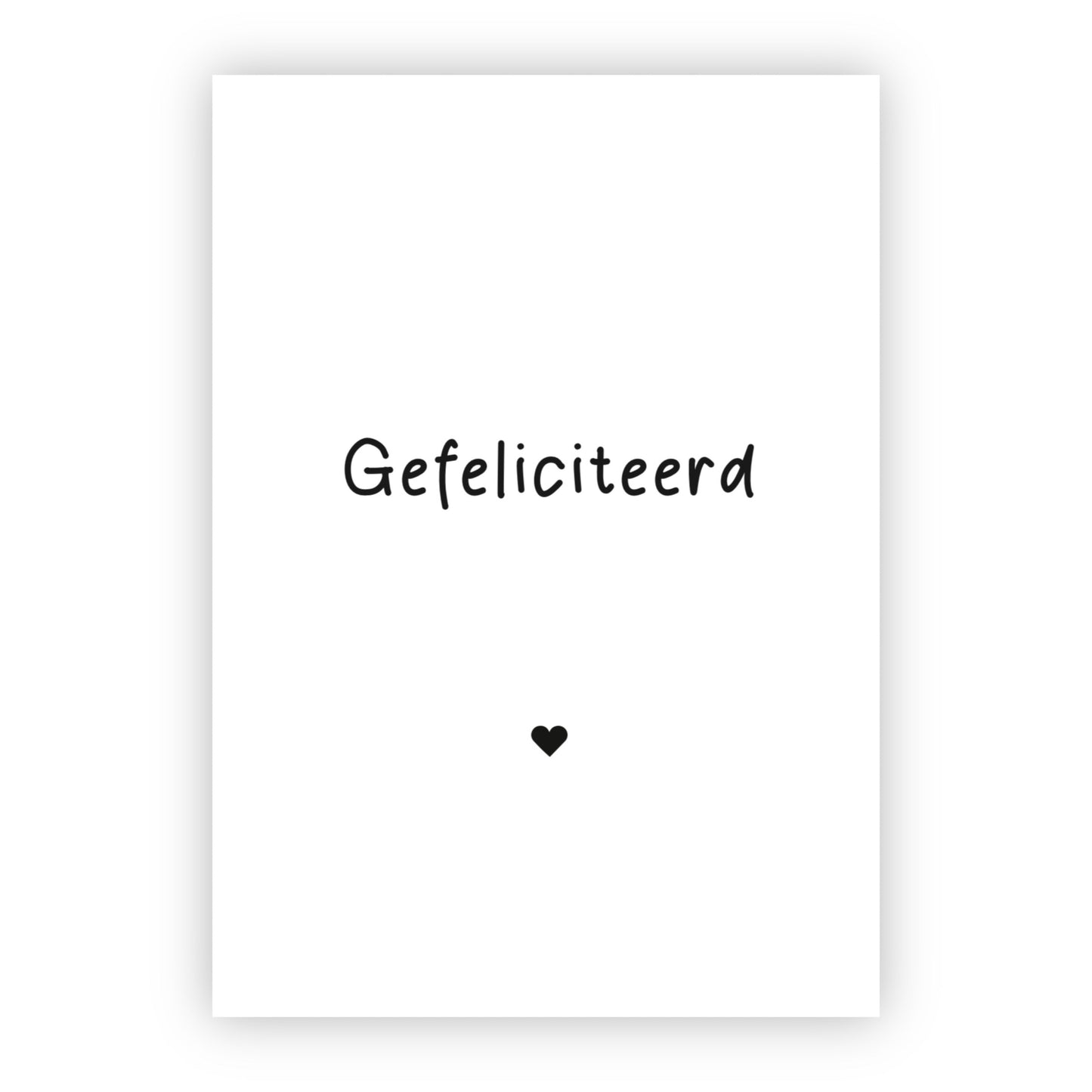 Kaart Gefeliciteerd