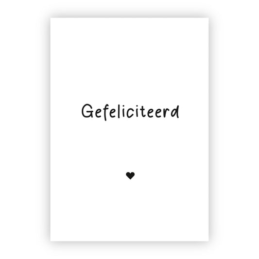 Kaart Gefeliciteerd