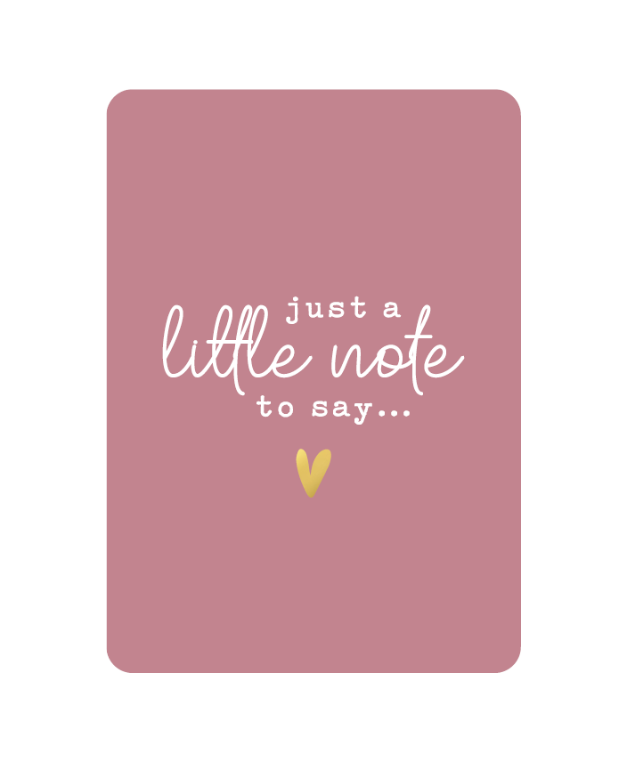 Kaart - Just a little note to say