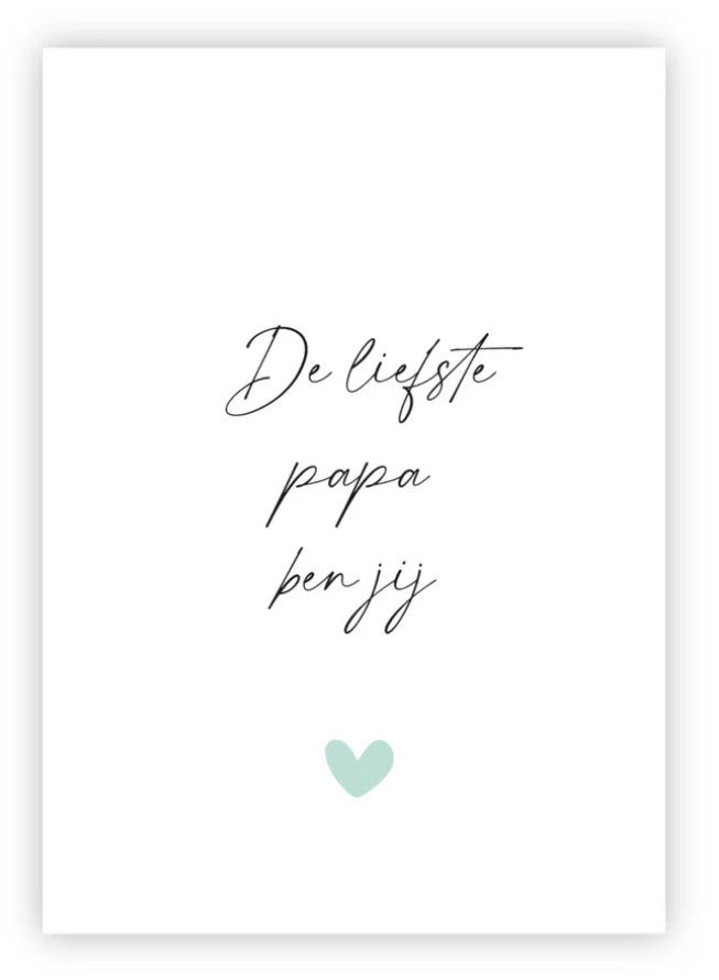 Kaart De liefste papa ben jij
