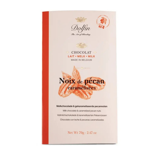 Dolfin chocolade - Melk Gekarameliseerde pecannoten